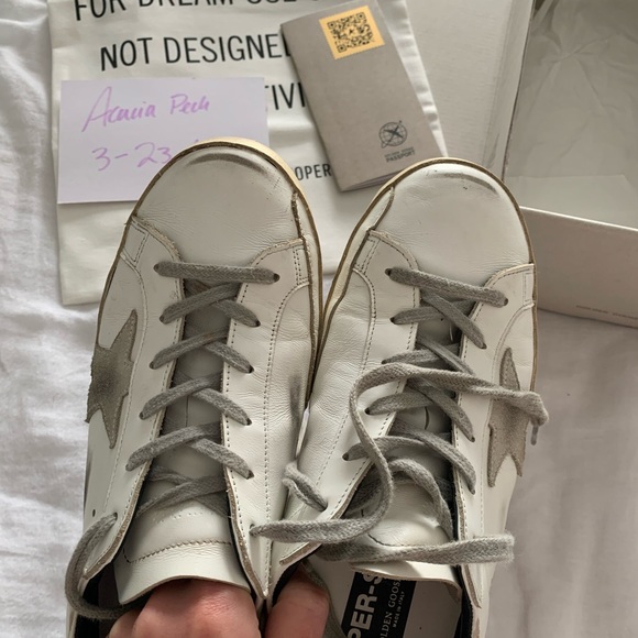 Size 40 Golden Goose Superstars Black/Ice/White - Picture 5 of 8